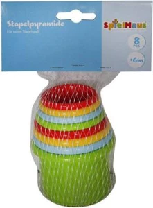 SpielMaus Baby Stapelbecher, 8-teilig, Babyspielzeug, ca. 8x8x10 cm, ab 6 Monate - Bild 1 von 2