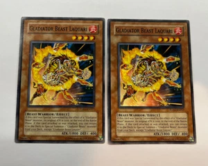 Yugioh Gladiator Beast Laquari TU01-EN017 - Común - 1 X LP y 1 X MP - Imagen 1 de 2