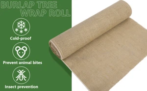 15.7in x 19.7ft Burlap Tree Wrap Roll - Winter Tree Protector & Plant Wrap - Picture 1 of 10