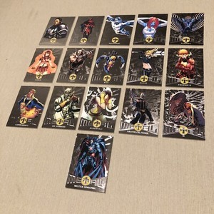 2018 Fleer Ultra X-Men Lot Of 16 Metal Blaster Cards X-23 Mystique Cable w/Case