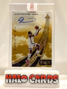 1/10 ALPHA 2023-24 Select Prizm In Flight Jalen Williams Gold Auto SEALED - Picture 1 of 2