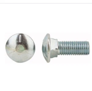 7/16"-14 x 1" Zinc Finish SAE J429 Grade 5 Round Head Carriage Bolt - 13 Pack - Picture 1 of 1