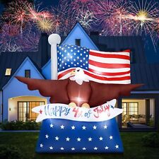 6.5 ft 4th of July Inflatables Outdoor Decorations, Patriotic Independence Da...