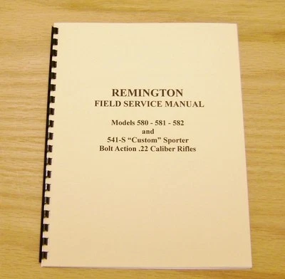 Manual de servicio de campo Remington Models 580 - 581 - 582 -541S - #6 Foto 1 de 2