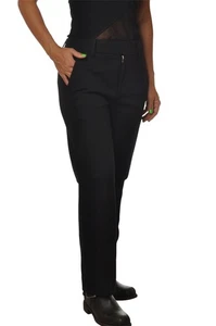 Pantalón pierna recta para mujer color nero - Imagen 1 de 4