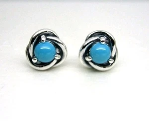 Authentic Pandora #292335C02 Eternity Circle December Stud Earrings - Picture 1 of 2