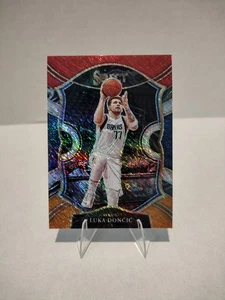 2020-21 Panini Select Luka Doncic #15 Red White Orange Shimmer Prizm Mavericks - Picture 1 of 2