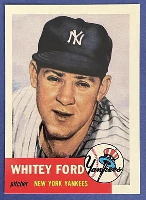 1991 TOPPS ARCHIVES 1953 TOPPS # 207 WHITEY FORD NEW YORK YANKEES NM-MT - Image 1 of 2