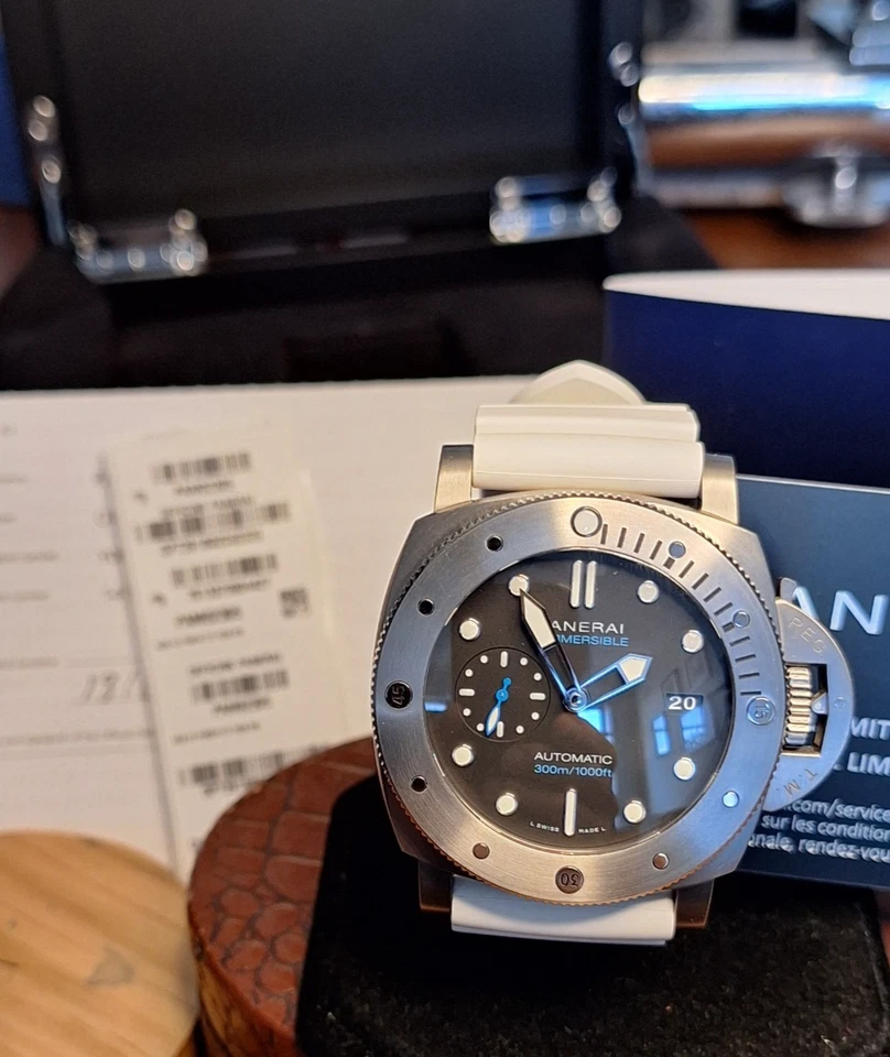 Panerai Submersible Titanium Watch - PAM02305 Full Set - Image 1 of 4