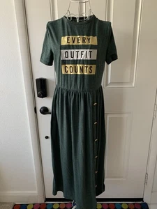 SHEIN grünes Kurzarm Maxikleid Gr. M Damen - Bild 1 von 16