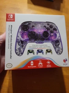 PDP Nintendo Switch Afterglow Wireless Deluxe Color Changing LED Controller - Picture 1 of 7