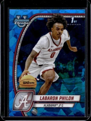 2024-25 Bowman Chrome U Sapphire Labaron Philon #49 Crimson Tide - image 1 of 2