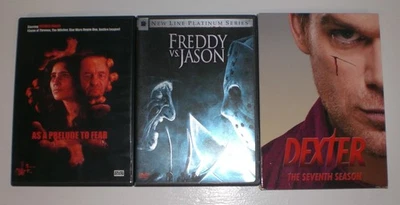 dvd lot of 3 - 2022 A Prelude to Fear, 2003 Freddy vs. Jason, Dexter Season 7 Foto 1 de 2