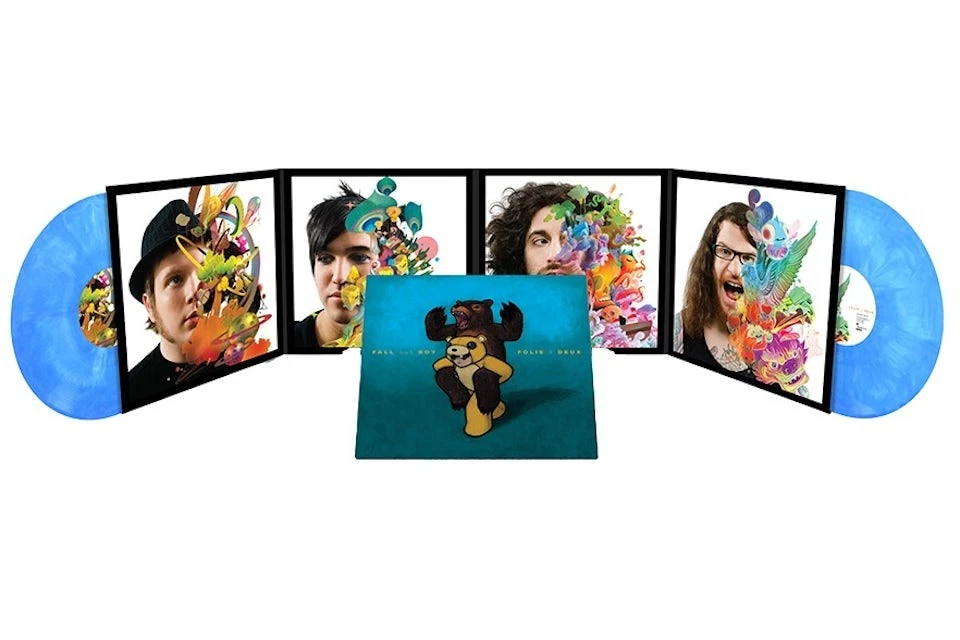 Fall Out Boy Folie a Deux SKY BLUE Vinyl 2LP 15th Anniversary Limited - Image 1 of 1