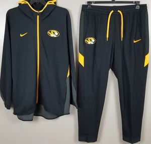 NIKE MISSOURI TIGER SWEATSUIT HOODIE + PANTS TEAM ISSUED BLACK GOLD (SIZE 3XL) - Picture 1 of 19