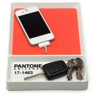 Pantone Universe Key and Cellphone Tray Orange Tangerine Tango 17-1463 - Picture 1 of 4