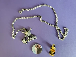 HANOI ROCKS, WILDHEARTS, JACK DANIEL'S | VINTAGE 80's European Pins + chain Lot - Picture 1 of 3