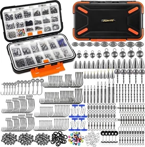 PLUSINNO 264/397pcs Fishing Accessories Kit, Organized Fishing Tackle Box with T - Picture 1 of 6