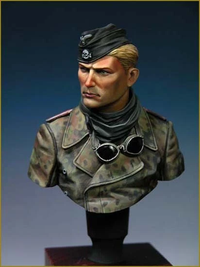 Young Miniatures 1/10 SS Panzer Crew WWII YM1806 Unpainted resin Bust * - Image 1 of 1