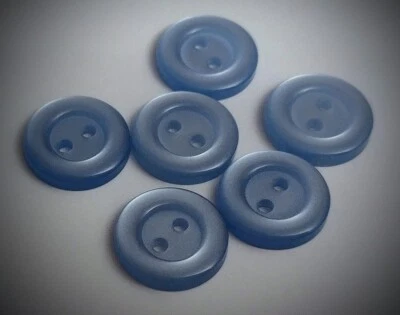 5/8" 2-Hole Light Blue Craft/Clothing Buttons - Image 1 of 4