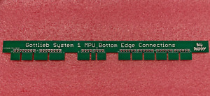 New Big Daddy Gottlieb System 1 MPU Bottom Edge Connections board