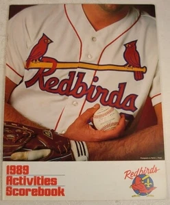 LOUISVILLE REDBIRDS ST LOUIS CARDINALS 1989 BASEBALL PROGRAMM ROSTER INSERT - Bild 1 von 3