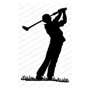 Impression Obsession Holzstempel "Golf Silhouette" F23019 - Bild 1 von 1