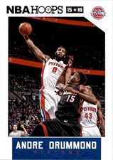 2015-16 Hoops Red Backs Detroit Pistons Basketball Card #115 Andre Drummond