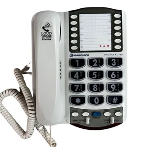 XL-40 Amplified Corded Phone Big Buttons Hearing Aid Compatible w/ Power - Picture 1 of 4