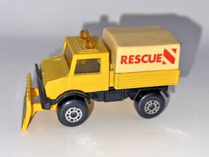 MATCHBOX SUPERFAST No 48 UNIMOG YELLOW NO 'RESCUE' TAMPO ON FRONT - RARE - EGC - Picture 1 of 5