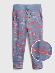 NWT GAP Fire Engine Truck Pull-On Joggers Soft Pants Toddler Boys 18-24 month 4T - Picture 1 of 5