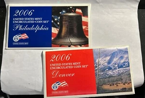 2006 US Uncirculated Coin Proof Set~Mint~Denver & Philadelphia~10 Coins Each - Picture 1 of 11