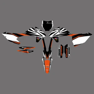 Team Graphics Decals Stickers Kit For KTM 250 350 450 SXF SX-F 2016 2017 2018 - Foto 1 di 1