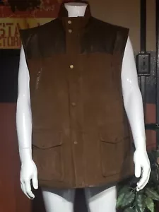 ***SALE**SALE**SALE***Mens Daniel Cremieux Leater & Suede Outdoor Vest Sz. 2XL - Picture 1 of 5
