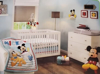 Mickey Mouse Crib Bedding Set 3 Piece - Image 1 of 2