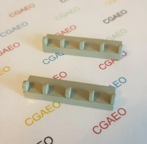 2 X Lego 4625 Hinge Tile 1 x 4 - Light Gray - Imagen 1 de 1