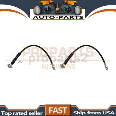 Front Brake Hose Line 2PCS For Chevrolet K20 7.4L 1976-1978 - Image 1 of 4