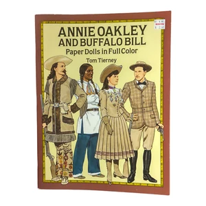 Muñecas de papel vintage Annie Oakley y Buffalo Bill - Tom Tierney 1991 SIN CORTAR  - Imagen 1 de 5