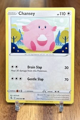 Chansey 202/264 Non Holo Common Fusion Strike Pokemon Card NM - Image 1 of 2