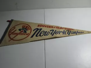 NEW YORK YANKEES FELT PENNANT VINTAGE - Picture 1 of 11