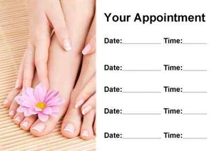 Tarjetas de cita personalizadas de salón de manicura para pedicura de uñas - Imagen 1 de 1