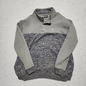 Hooey Pullover Para Hombres Extra Grande Gris Acolchado Sudadera Suéter Bolsillos Grande L - Imagen 1 de 11
