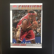 2007-08 Fleer Retro LeBRON JAMES 1987-88 Design 87R-66 Variation Cavaliers