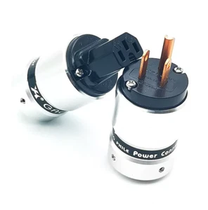 1Set US AC Power Plug Male IEC Femle Connector JSR50M Pure copper - Picture 1 of 1