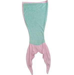 Posh Peanut Fleece Mermaid Tail Blanket Lightweight Kids 22x55" - Picture 1 of 11