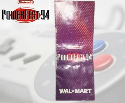 Nintendo Powerfest '94 Pamphlet Rules & Regulations Sign up Brochure Vintage - Image 1 of 4