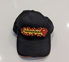 Vintage Y2K Dead stock Six Flags Superman Ride Flame Strapback Hat