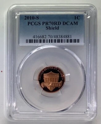 2010 "S" PCGS 70 RD DCAM Proof Lincoln Cent - Image 1 of 2