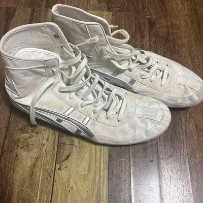 Asics Boxing Wrestling Shoes White Silver US8.5 /26cm 1083A001 EX-EO TWR900 Next - Image 1 of 2