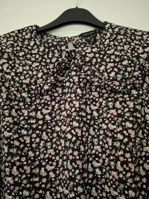 New Look Floral Peplum Top Size 16 - Image 1 of 4